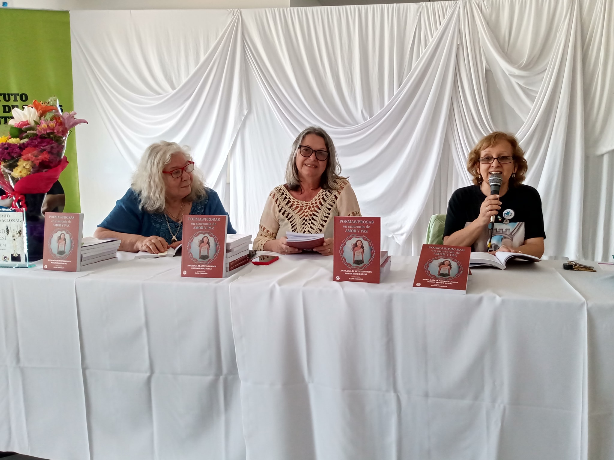 Adhesion  al libro Artistas unidos por un mundo de Paz, Asociaciones que Inspiran-compiladora Elena Paniagua